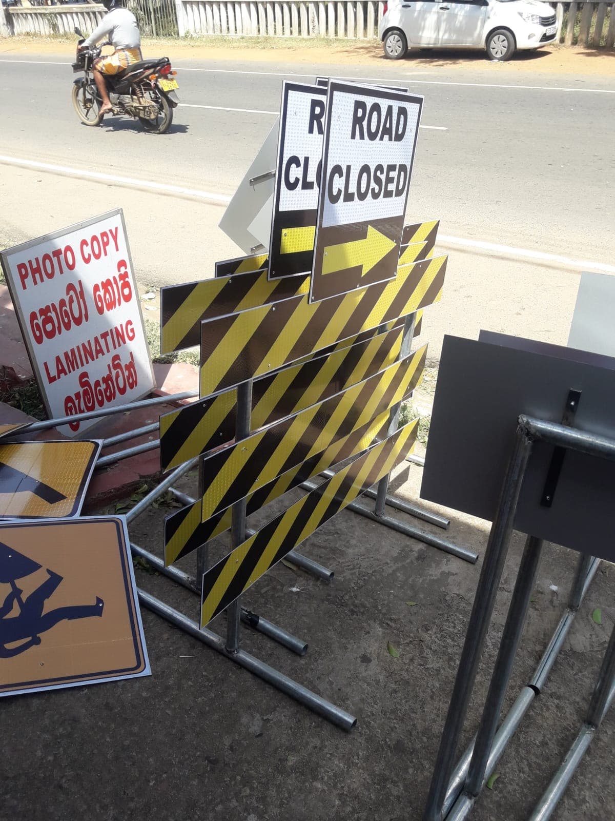 Road side sign boards